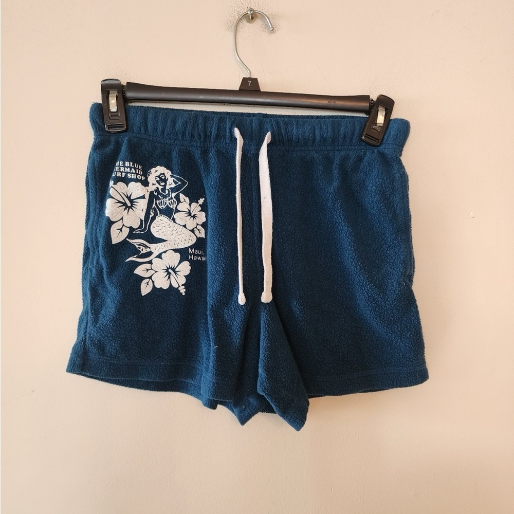 Grayson threads fleece shorts mermaid Hawaiian shorts size womens small